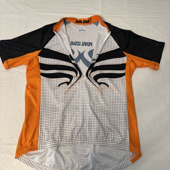 Pearl Izumi  Cycling Jersey  Size XL Select Series 1/2 zip Polkadot Orange Black - Picture 6 of 13